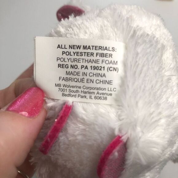 white unicorn snowflake amazing squishee plushie from stud red hat christmas 4” - Picture 9 of 9